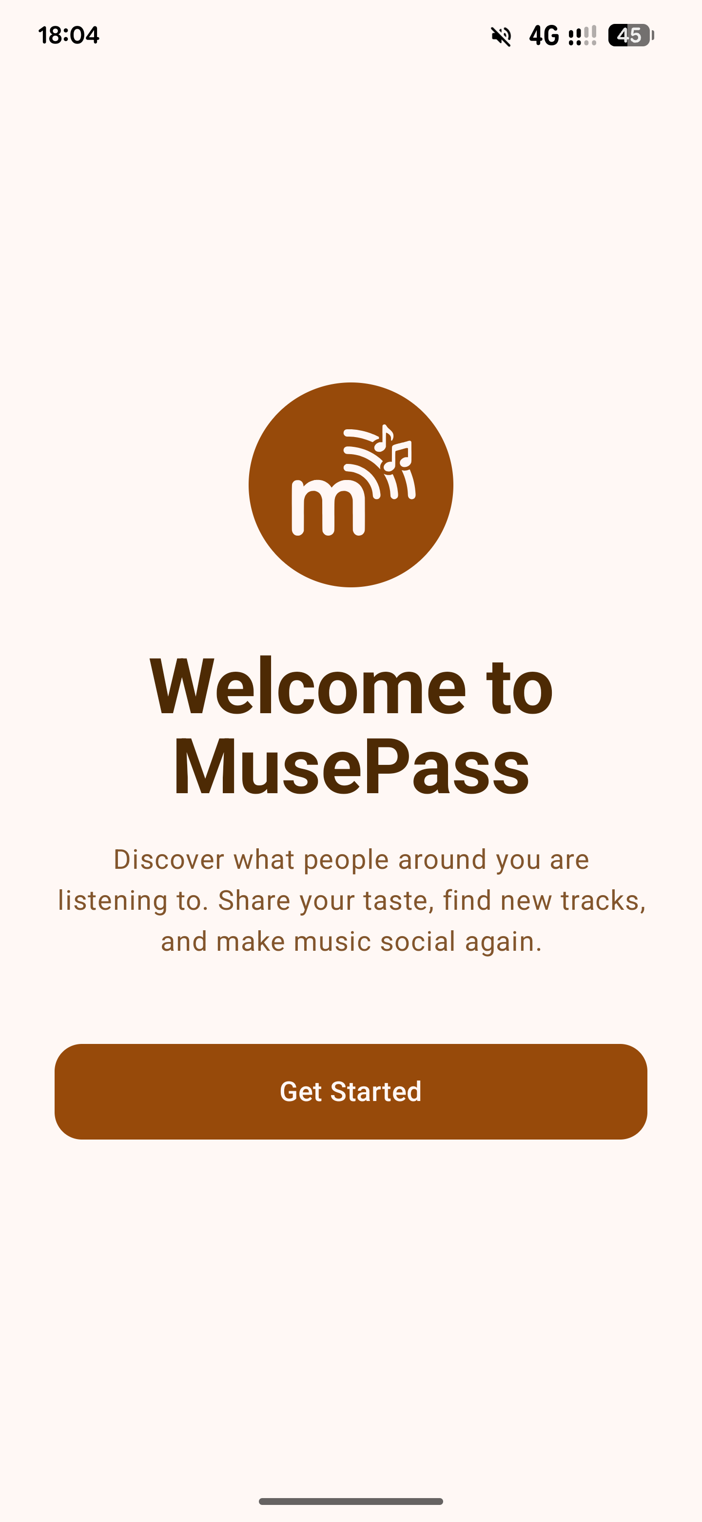 MusePass Welcome Screen